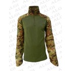 Maglia Combat Shirt Militare Verde e Vegetato